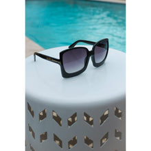 Load image into Gallery viewer, Ready to Ship | Black/ Gray Megan Oversized Gradient Sunglasses*