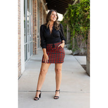 Load image into Gallery viewer, Ready to Ship | The Helena โ Red Plaid Jogger Skirt โค๏ธ๐ค