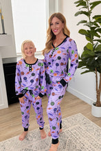 Load image into Gallery viewer, PREORDER: Matching Halloween Jogger Pajama Set in Four Prints