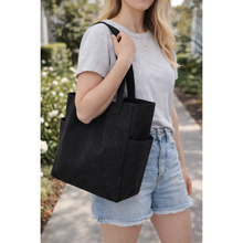 Load image into Gallery viewer, Ready to Ship | The Lola - Black Canvas Tote
