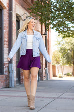 Load image into Gallery viewer, The Bailey Purple Skort
