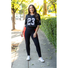 Load image into Gallery viewer, Ready to Ship | The Roxie - Red Panel Full Length Leggings