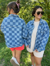 Load image into Gallery viewer, PREORDER: Checkered Denim Jacket