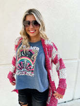 Load image into Gallery viewer, PREORDER: Checkered Miley Dot Cardigan in Four Colors