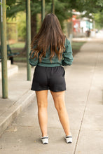 Load image into Gallery viewer, Ready to Ship | The Chrissy - Black Fleece Shorts with Pockets