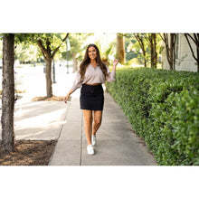 Load image into Gallery viewer, Julia Rose The Kristina black jogger skirt women’s sporty casual skirt