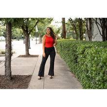 Load image into Gallery viewer, Julia Rose Mandi Everyday Tummy Control Pants women’s boutique pants front view, Woman wearing Julia Rose Mandi high waist tummy control pants