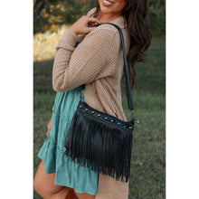 Load image into Gallery viewer, Boho fringe crossbody bag boutique fashion accessory