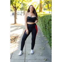 Load image into Gallery viewer, Ready to Ship | The Roxie - Red Panel Full Length Leggings