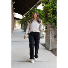 Load image into Gallery viewer, Jenna Comfy Wide Leg Fleece Pants with pockets and drawstring waist
Buttery soft wide leg fleece pants for women by Julia Rose