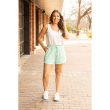 Load image into Gallery viewer, Julia Rose The Emelia mint terry cloth shorts women’s casual lounge shorts