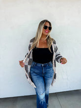 Load image into Gallery viewer, PREORDER: Checkered Miley Dot Cardigan in Four Colors
