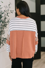 Load image into Gallery viewer, All Over the Place Color Block Relaxed Pullover