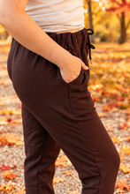 Load image into Gallery viewer, Ready to Ship | The Brinley - Brown Fleece Joggers