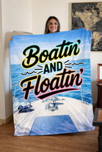 Load image into Gallery viewer, Ready to Ship | “Boatin’ & Floatin’” Blanket 🚤☀️ - Ocean