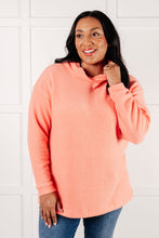 Load image into Gallery viewer, Basically My Favorite Hooded Pullover in Coral
