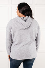 Load image into Gallery viewer, Basically My Favorite Hooded Pullover in Heather Grey