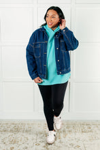 Load image into Gallery viewer, Basically My Favorite Hooded Pullover in Turquoise