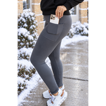 Load image into Gallery viewer, PreOrder | The Carmen - Charcoal Full Length Leggings with Pockets