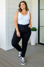 Load image into Gallery viewer, Carmen Double Cuff Joggers in Black