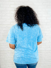 Load image into Gallery viewer, Casual Basic Drop Shoulder Oversized Tee in Deep Sky