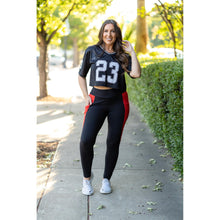 Load image into Gallery viewer, Ready to Ship | The Roxie - Red Panel Full Length Leggings
