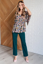 Load image into Gallery viewer, Dreamer Top in Teal and Pink Floral