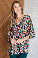 Load image into Gallery viewer, Dreamer Top in Teal and Pink Floral