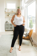 Load image into Gallery viewer, Edith Mid Rise Classic Slim Jeans in Black