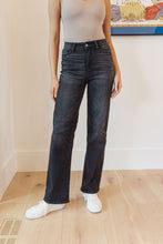Load image into Gallery viewer, Eleanor High Rise Classic Straight Jeans in Washed Black