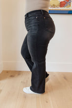 Load image into Gallery viewer, Eleanor High Rise Classic Straight Jeans in Washed Black