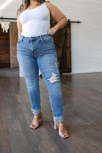 Load image into Gallery viewer, Elodie Mid Rise Distressed Boyfriend Jeans