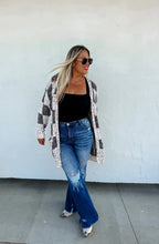 Load image into Gallery viewer, PREORDER: Checkered Miley Dot Cardigan in Four Colors