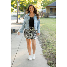 Load image into Gallery viewer, Ready to Ship | The Zoe - Zebra Print Jogger Skirt