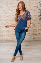 Load image into Gallery viewer, Greece Lightning V-Neck Blouse