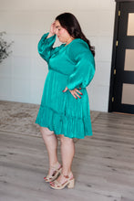 Load image into Gallery viewer, Head Held High V-Neck Balloon Sleeve Dress