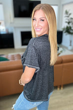 Load image into Gallery viewer, Close to Myself Patch Pocket Tee in Ash Black
