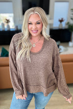 Load image into Gallery viewer, Leave It To Chance Hooded Scoop Neck Pullover in Brown