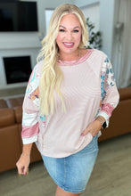 Load image into Gallery viewer, New Chapter Floral Color Block Patchwork Top
