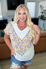 Load image into Gallery viewer, To Rock a Rhyme Color Block Top in Pink Floral