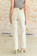 Load image into Gallery viewer, Selena High Rise Distressed 90's Straight Jeans in Bone