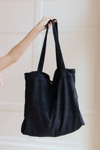 Load image into Gallery viewer, Last Minute Corduroy Tote in Black