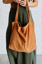 Load image into Gallery viewer, Last Minute Corduroy Tote in Brown