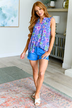 Load image into Gallery viewer, Lizzy Tank Top in Royal Bouquet
