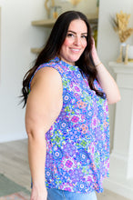 Load image into Gallery viewer, Lizzy Tank Top in Royal Bouquet