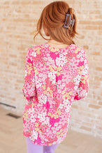 Load image into Gallery viewer, Lizzy Top in Hot Pink and Bubblegum Pink Ditsy Floral