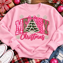 Load image into Gallery viewer, Pink Merry Christmas Graphic Apparel