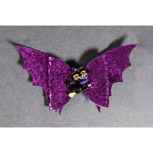 Load image into Gallery viewer, Julia Rose Halloween sequin hair bow, Sparkly Halloween hair bow close-up