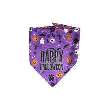Load image into Gallery viewer, Julia Rose Halloween dog triangle collar scarf, Halloween dog bandana triangle style