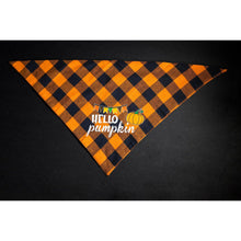 Load image into Gallery viewer, Julia Rose Halloween dog triangle collar scarf, Halloween dog bandana triangle style